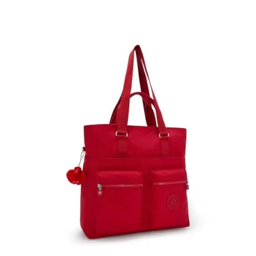 Kipling Women's India Tote Bag Ruby Red | Laptop Compartment, Trolley Sleeve, 25L Capacity thumbnail 4