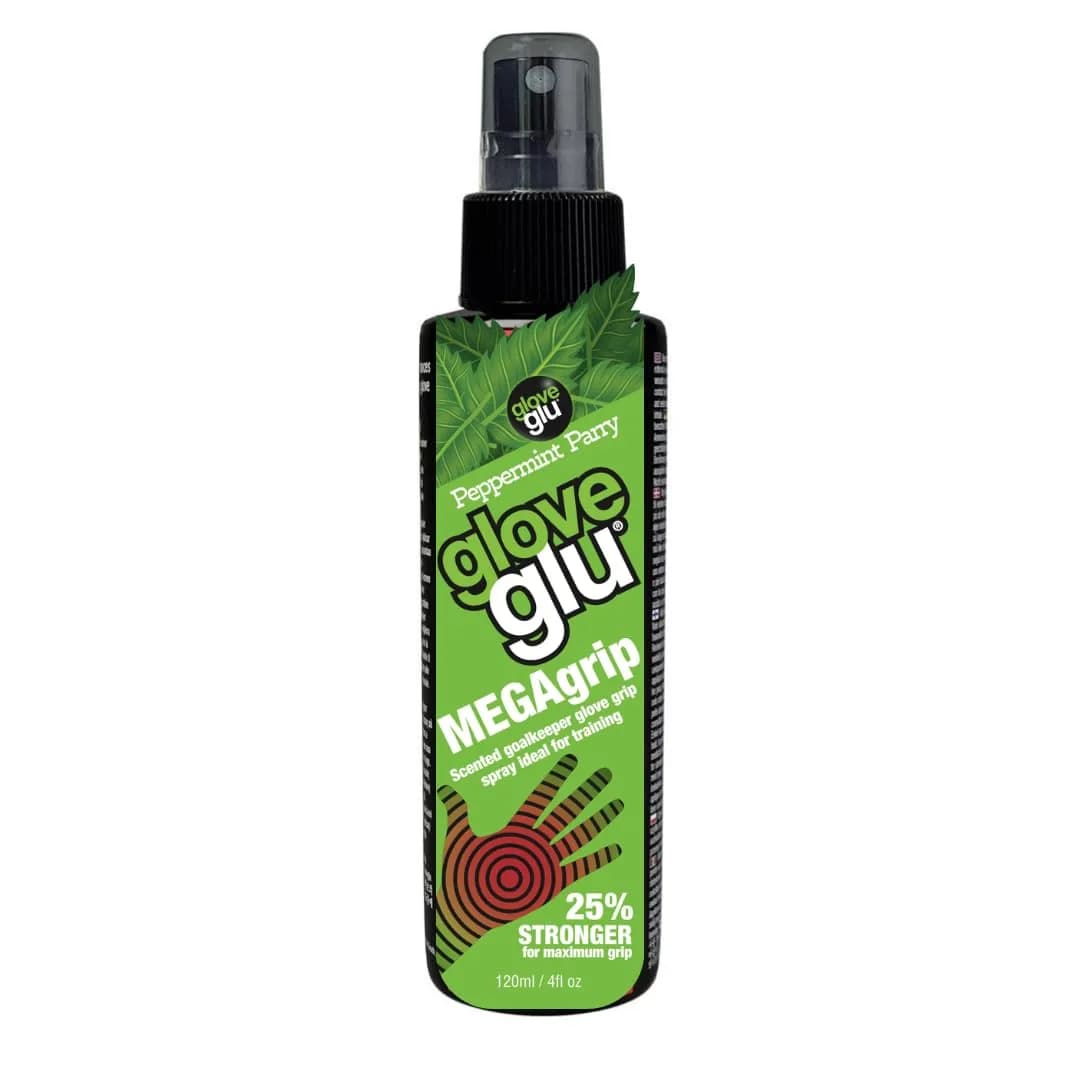 Gloveglu MEGAgrip Goalkeeper Glove Grip Spray 120ml (4.05 fl oz) | Revives Old Gloves for Better Ball Handling