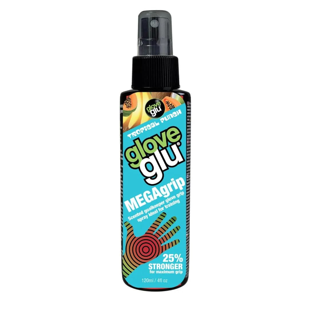 Gloveglu MEGAgrip Goalkeeper Glove Grip Spray 120ml (4.05 fl oz) | Maximum Strength Grip Revival for All Conditions