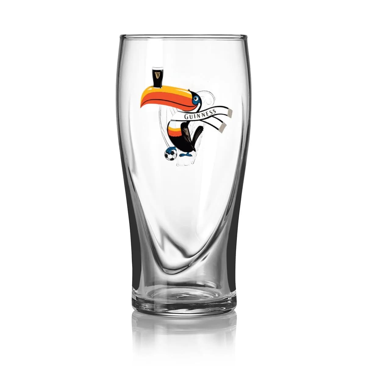 GUINNESS THE 1759 Gravity Pint Glass 591ml (20oz) | Official Soccer Toucan Design for Match Day
