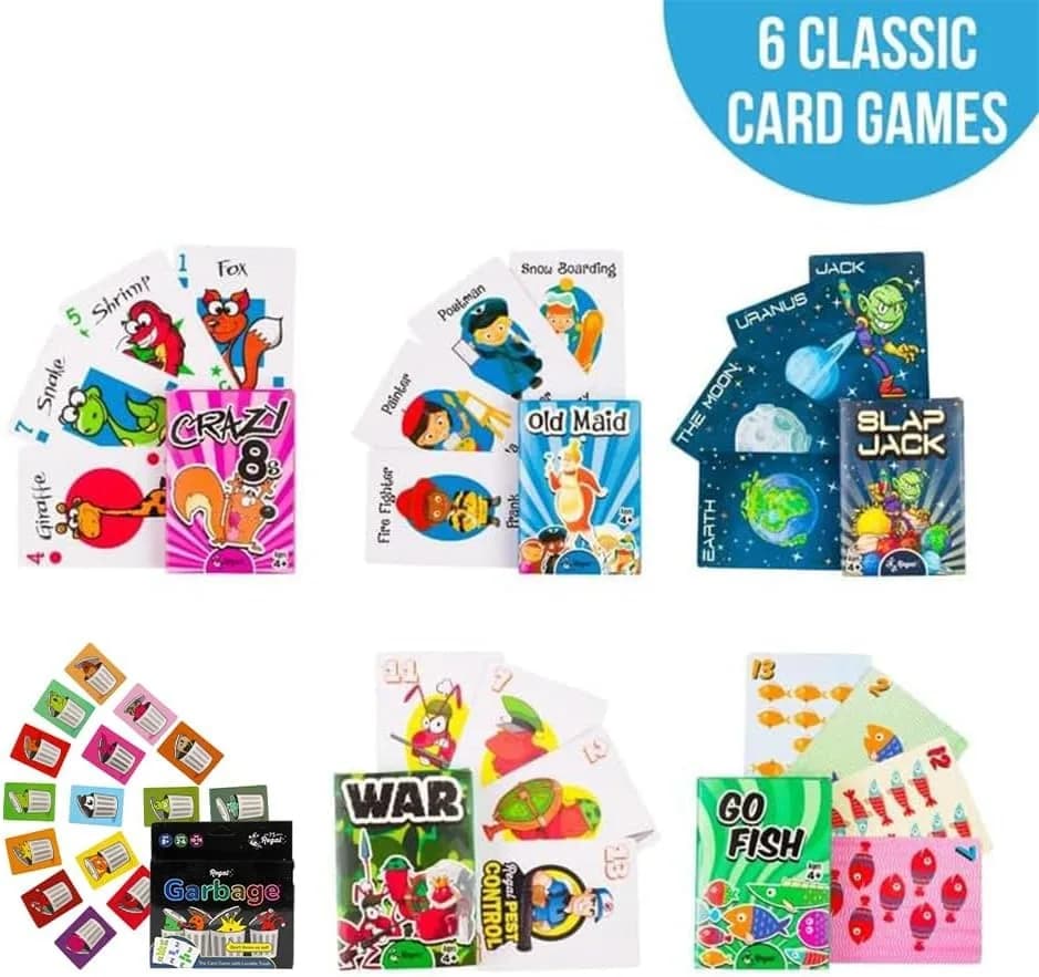 Regal Games Classic Card Games Set for Kids & Families - 54 Decks (6 Packs of 9 Games) | Educational & Fun for Ages 4+ thumbnail 10