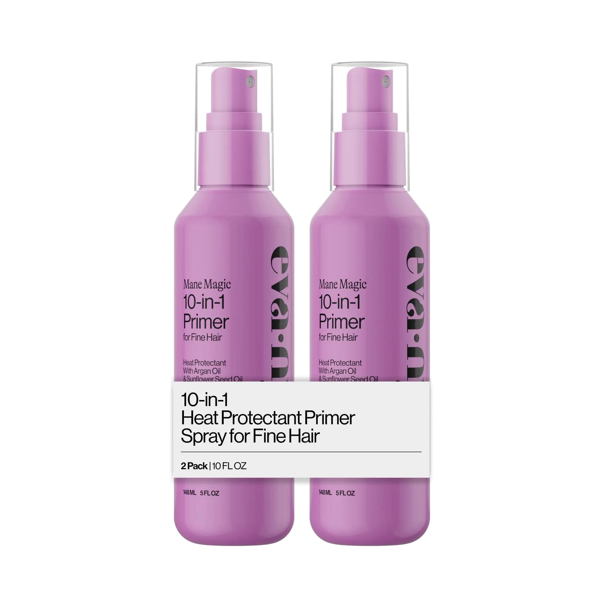 EVA·NYC Mane Magic 10-in-1 Heat Protectant Primer for Fine Hair 148ml (5 fl oz) | Cuts Drying Time, Reduces Frizz, Protects Up to 450°F — 200ml
