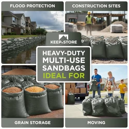 Keep N Store Heavy Duty Sand Bags Pack of 3 | Flood Control & Heavy Load Stabilization thumbnail 9