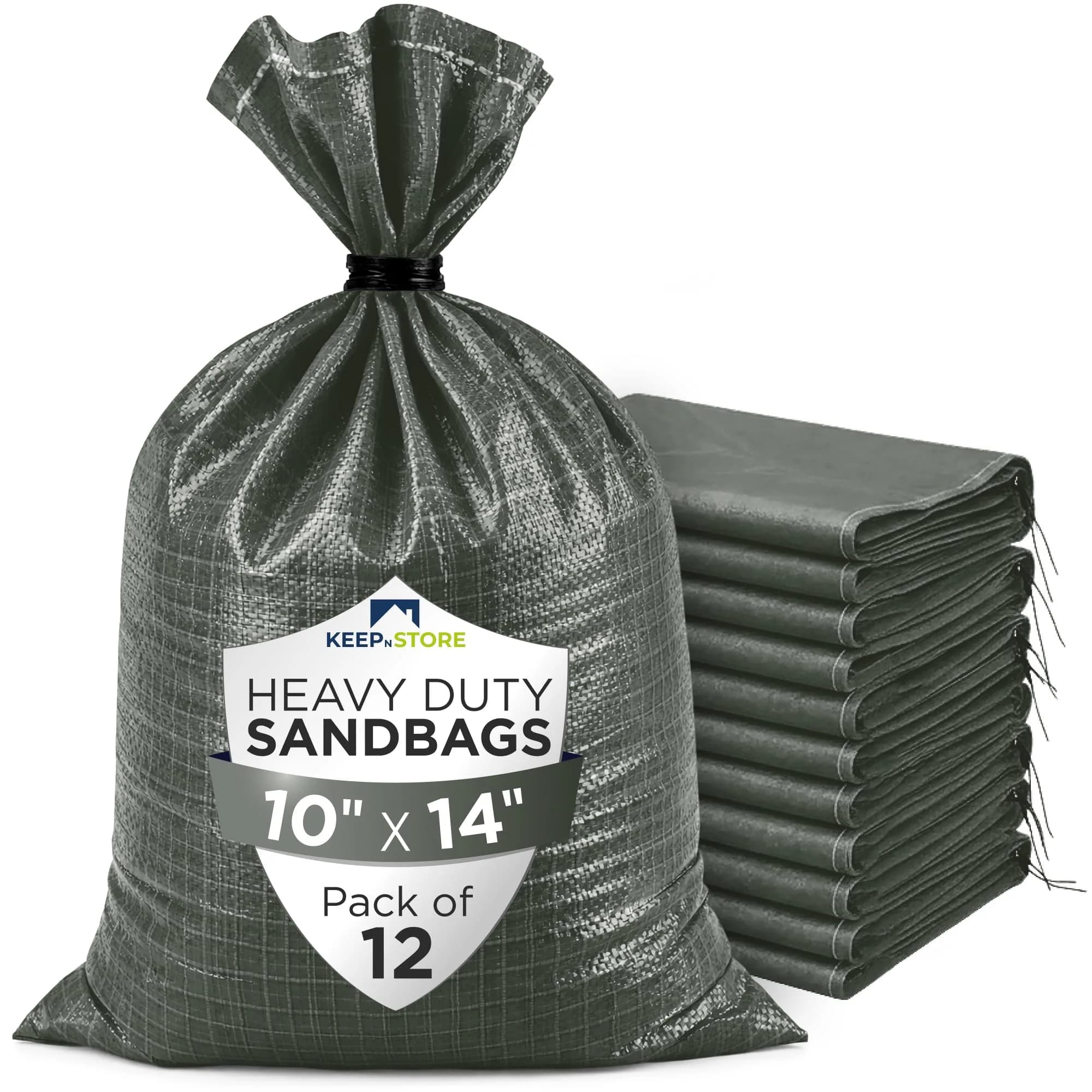 Keep N Store Heavy Duty Sand Bags Pack of 12 | Flood Control & Industrial Use - main product image