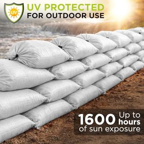 Keep N Store Heavy Duty Sand Bags Pack of 3 | 10x14 inches, 15 lbs, UV Protected, Fillable for Flood Control thumbnail 6