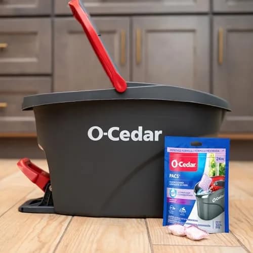 O-Cedar PACS Hard Floor Cleaner Lavender Scent 24 Count (1-Pack) | Naturally-Derived Ingredients thumbnail 7