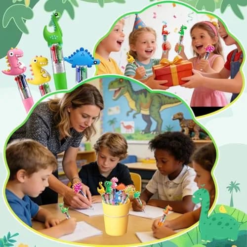 CZWZ 30Pcs Mini Multicolor Pens in One 4-in-1 Cute Pens Bulk for Kids | 30 Pens, Assorted Ink thumbnail 7