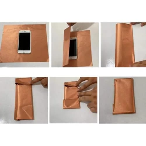 Amerthing Pure Copper Faraday Fabric 50m (1968.5"x43") | RFID Blocking for EMP, EMF, 5G, WiFi, Bluetooth, GPS thumbnail 5