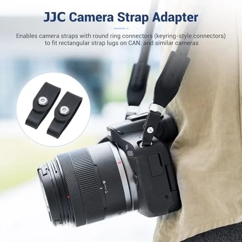 JJC R50 V R6 R5 II Camera Hand Wrist Shoulder Neck Strap Adapter Loop Connector | Durable Microfiber Leather & PVC (for Camera w Square Hole) thumbnail 6
