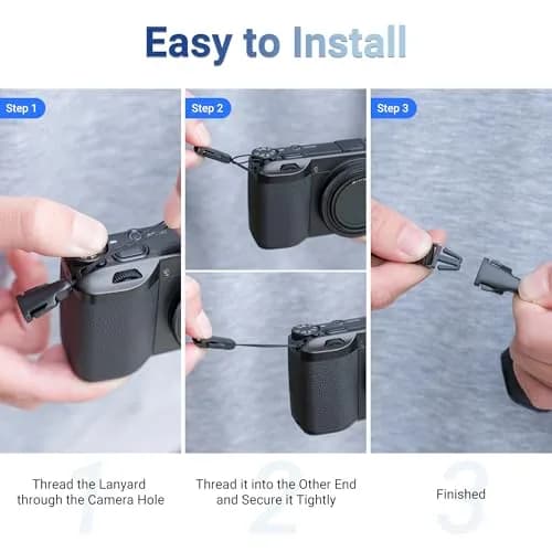 JJC Quick Release QD Loops Buckle Clip Adapter Connector for Sony ZV-1 II ZV1 RX100 VII VI VA V IV D-LUX8 G7X Mark III Cameras | Pack of 2 thumbnail 5