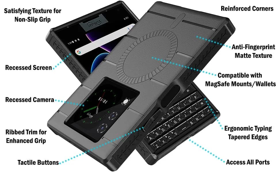 Nakedcellphone Flex Series for Unihertz Titan 2 Phone Case - Carbon Fiber thumbnail 7