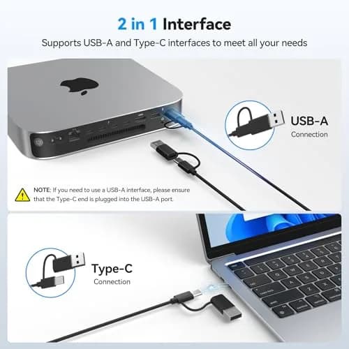 TECKNET Wired Mac Keyboard for MacOS Devices with Dual Interface, 78-Key Compact Layout | Ergonomic Typing Angle & Stable Connection thumbnail 6