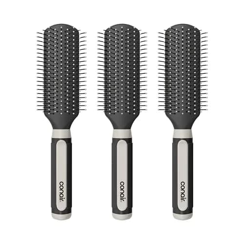 Conair Grip & Shape Styling 3-Pack Hair Brushes | Detangling, Volumizing, Smoothing thumbnail 1