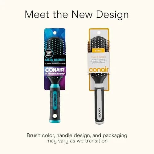 Conair Grip & Shape Styling 3-Pack Hair Brushes | Detangling, Volumizing, Smoothing thumbnail 9