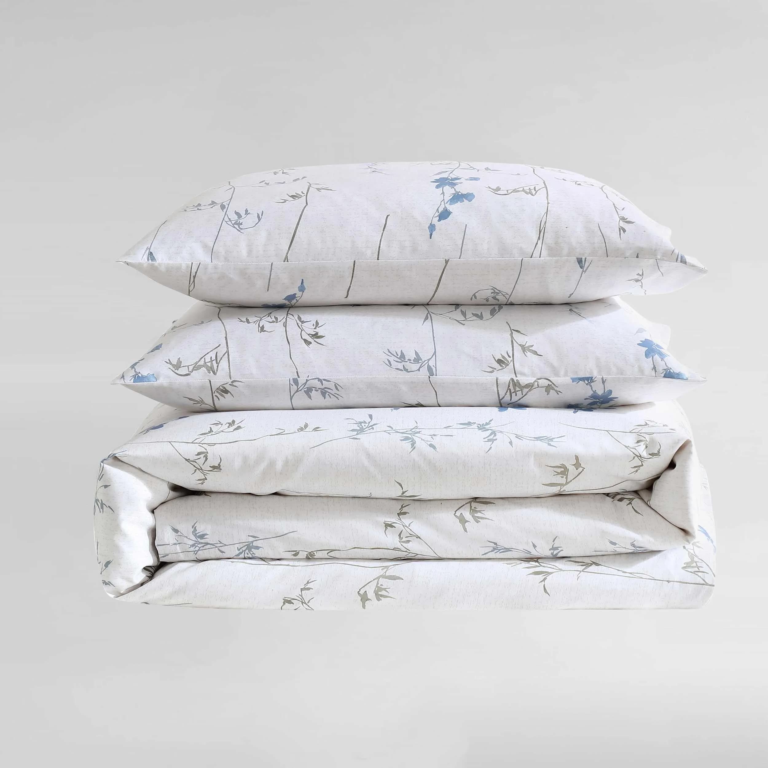 Calvin Klein Duvet Cover Set King Size | Soft Cotton, Floral Pattern, 107"W x 92"L thumbnail 7