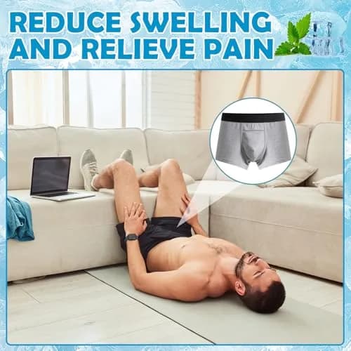 Janmercy Vasectomy Underwear Men Briefs XXL | Supportive Ice Pack Pocket for Recovery thumbnail 6