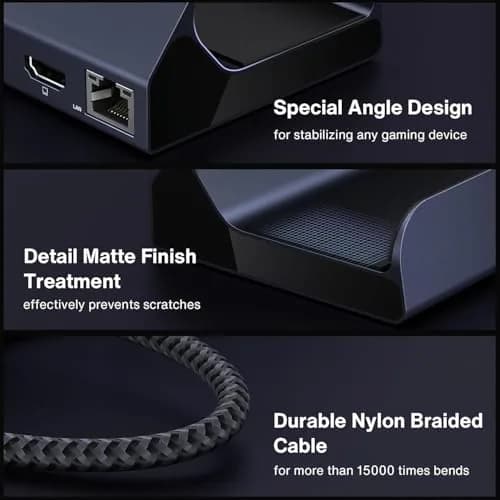 IVANKY 10-in-1 Docking Station for Steam Deck OLED/ASUS ROG Ally X | 4K@144Hz HDMI, 100W Power, Ethernet, USB-A Ports thumbnail 8