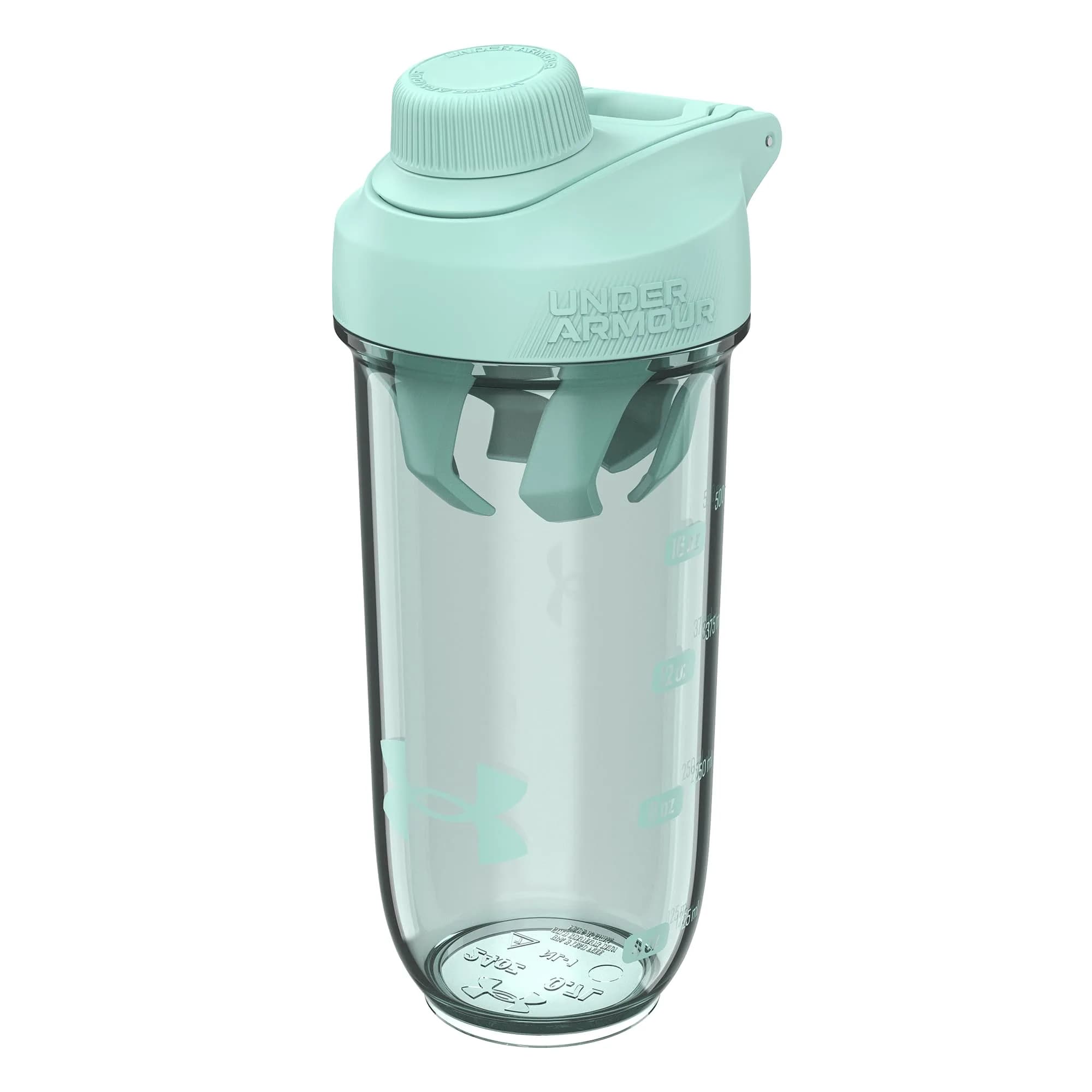 Under Armour 24oz Clarity Shaker Bottle Blaze Orange/Blaze Orange | Leak-Resistant, Eco-Friendly Sports Hydration — Refresh Mint/Refresh Mint