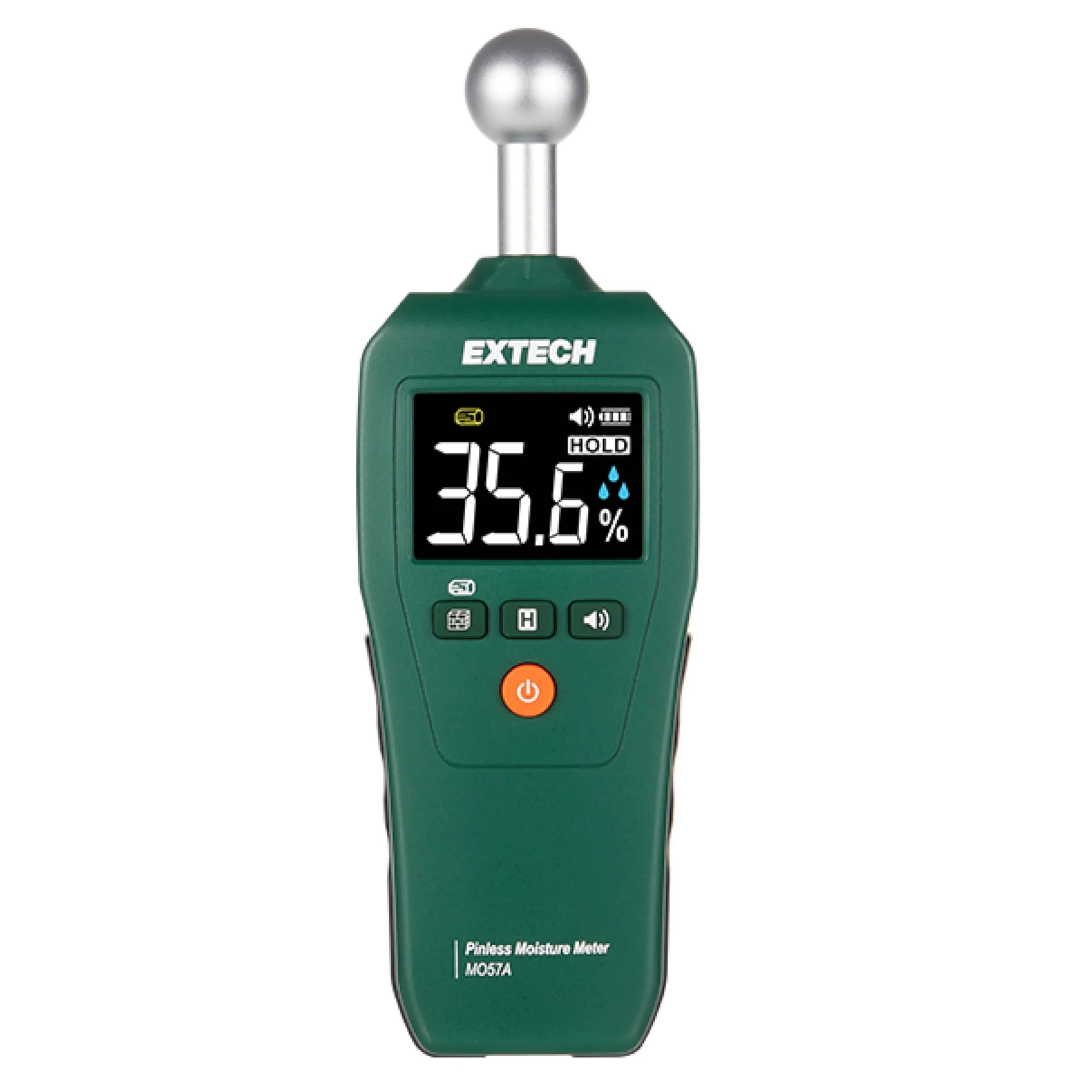 Extech MO50 Compact Pin Moisture Meter | 5-50% Wood, 1.5-33% Drywall, 168mm (6.6in) — MO57A