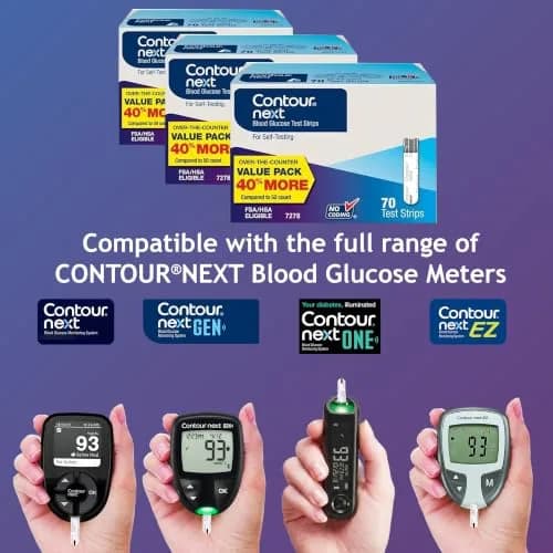 Ascensia Contour Next Blood Glucose Test Strips 210 Count (3x70ct) | Proven Accuracy for Diabetes Management thumbnail 4