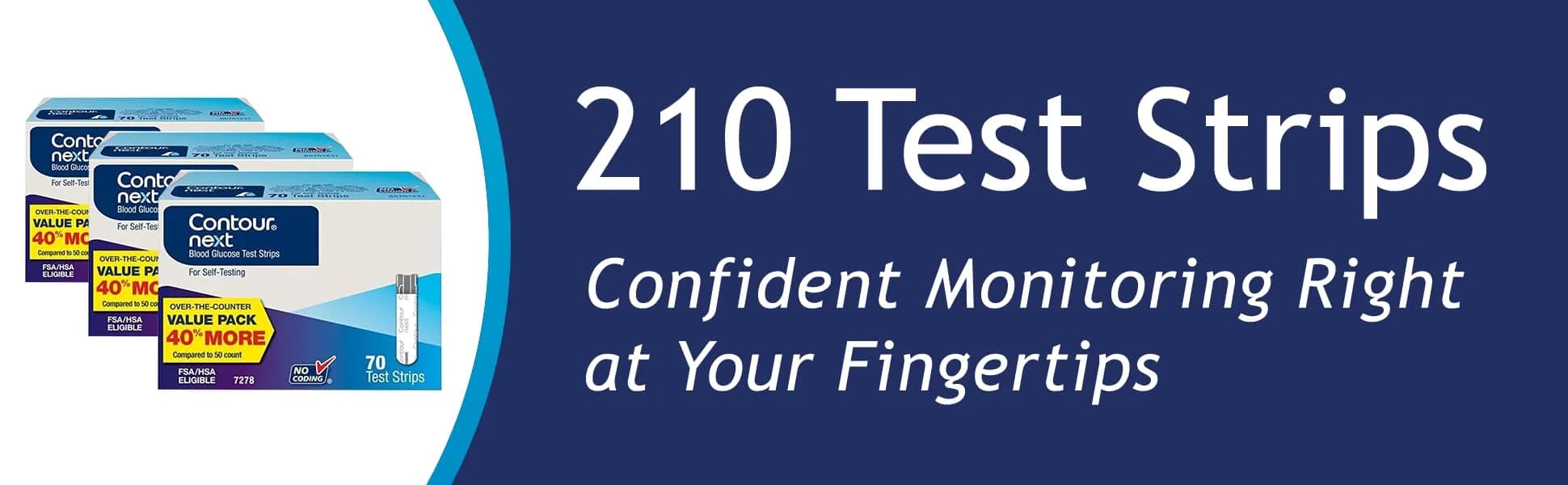 Ascensia Contour Next Blood Glucose Test Strips 210 Count (3x70ct) | Proven Accuracy for Diabetes Management thumbnail 2