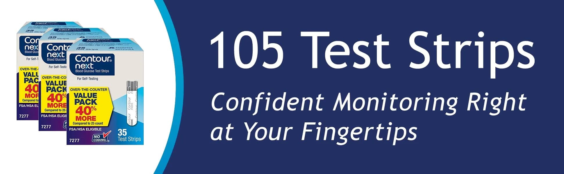 Ascensia Contour Next Blood Glucose Test Strips 105 Count (3x35ct) | Proven Accuracy for Diabetes Management thumbnail 2