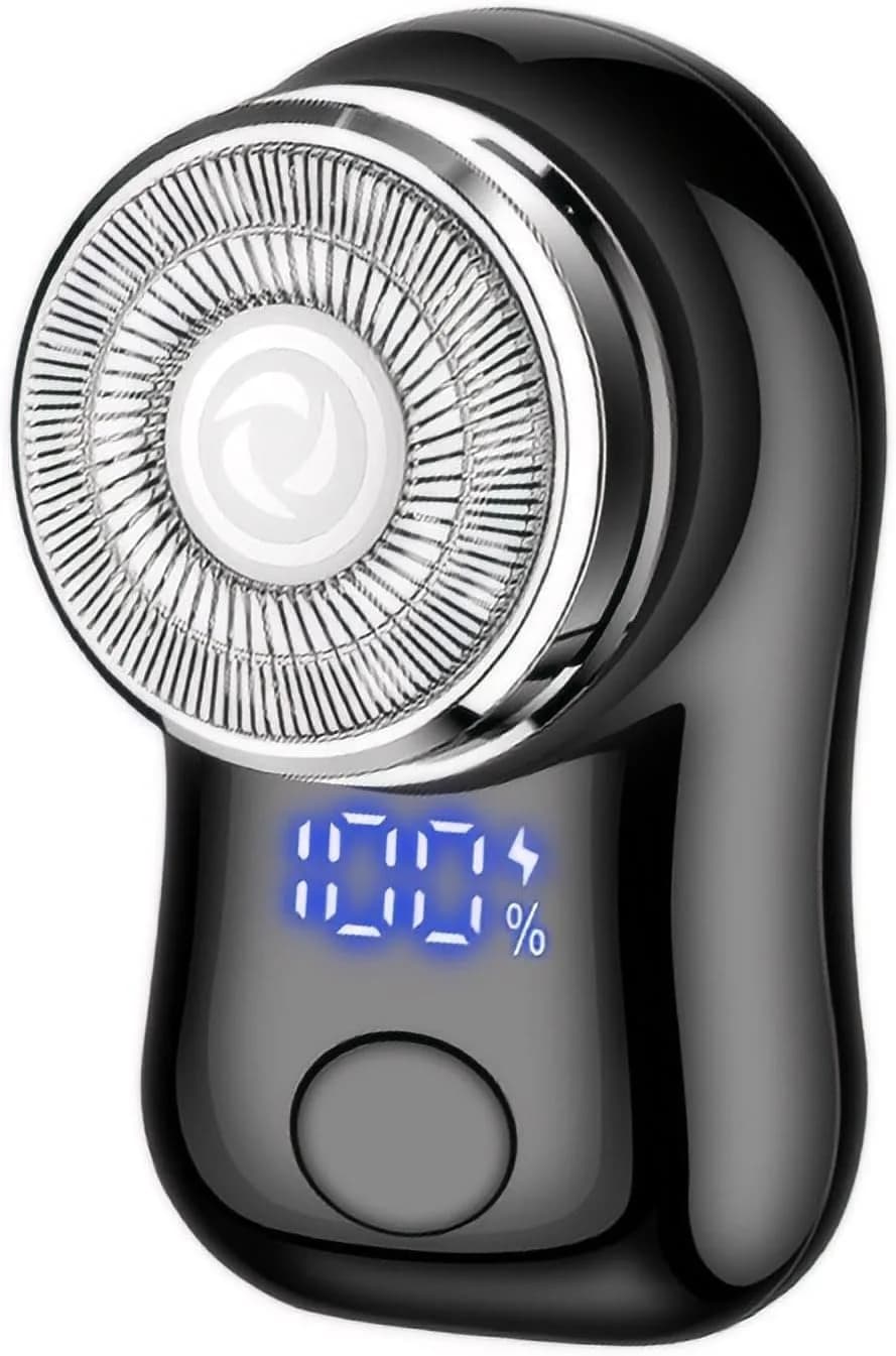 Reodolop Mini Electric Shaver Rotary USB C Rechargeable Lightweight for Travel & Office