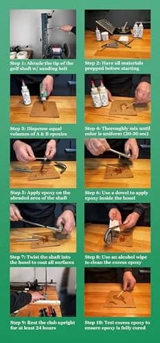 BRAMPTON TECHNOLOGY, LTD. PRO-FIX Long Cure Golf Epoxy 16 oz | Extra Strength, Impact Resistant, 20-Min Work Life thumbnail 4