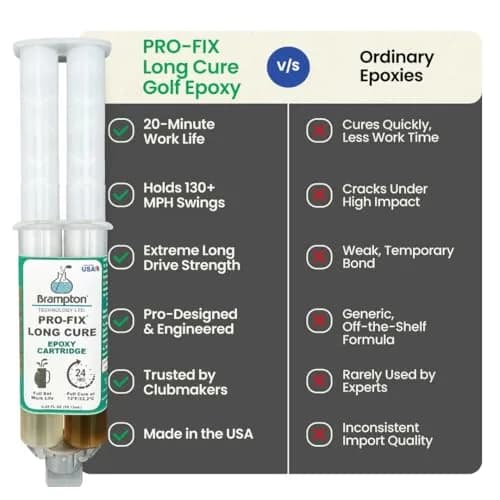 BRAMPTON TECHNOLOGY, LTD. PRO-FIX Long Cure Golf Epoxy 16 oz | Extra Strength, Impact Resistant, 20-Min Work Life thumbnail 6