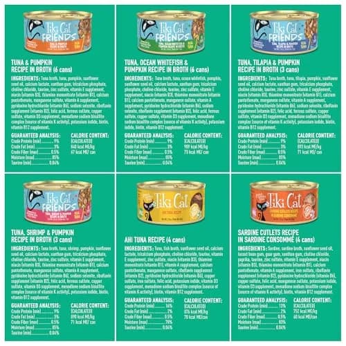 Tiki Cat Wet Cat Food Mega Pack, Seafood Selects Variety Pack, 2.8 oz (36) | Protein-Rich, Grain-Free, Hydrating for Cats thumbnail 3