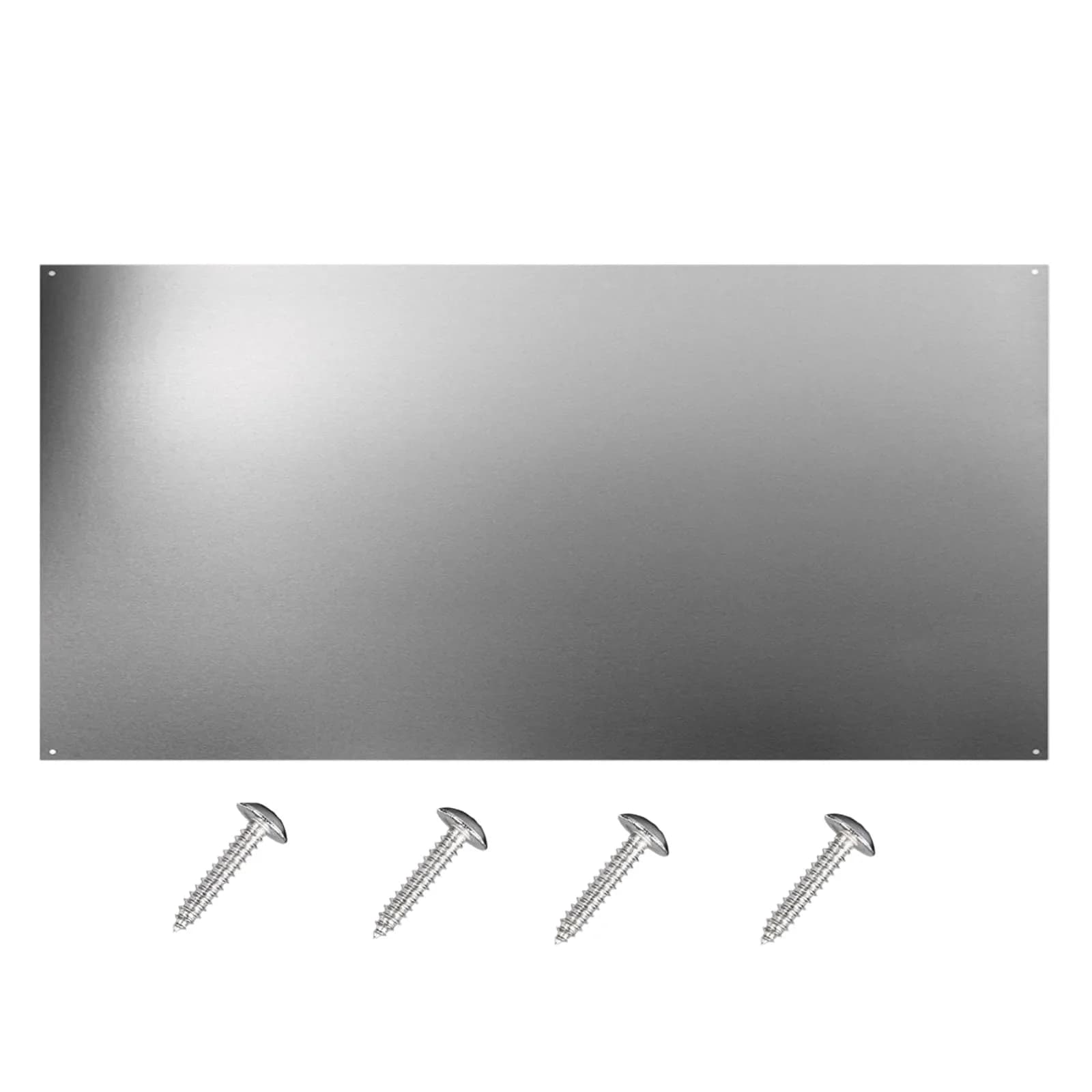 Generic Stainless Steel Kitchen Range Hood Backsplash 76cm x 61cm (24" x 30") | Easy Clean Splatter Guard for Indian Kitchens — 30"×12"(1-pc)