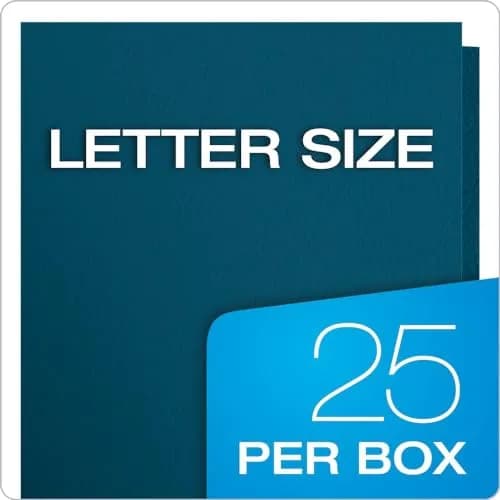 Oxford Twin-Pocket Folders, Blue, Letter Size, 125 Count | Textured Paper for Organized Students thumbnail 4