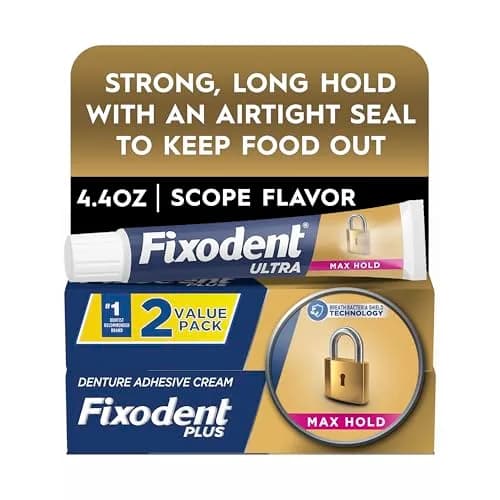 Fixodent Ultra Max Hold Denture Adhesive 2.2 Oz (Pack of 12) | Bulk Pack for Long-Term Use thumbnail 9