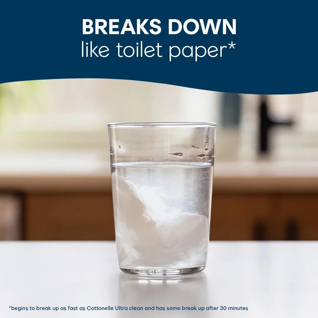 Cottonelle Fresh Care Flushable Wet Wipes, 4 Flip-Top Packs, 42 Wipes Per Pack (168 Total Wipes) | Gentle Skin Care thumbnail 4