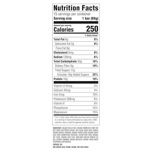 CLIF BAR Chocolate Chip Energy Protein Bars 60 Count (144 oz) | Plant-Based, Non-GMO, Made with Organic Oats thumbnail 6