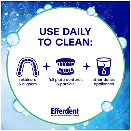 Efferdent Denture Cleaner Tablets 540 Count (90 Tablets x 6 Packs) | Kills 99.99% Odor-Causing Bacteria thumbnail 3
