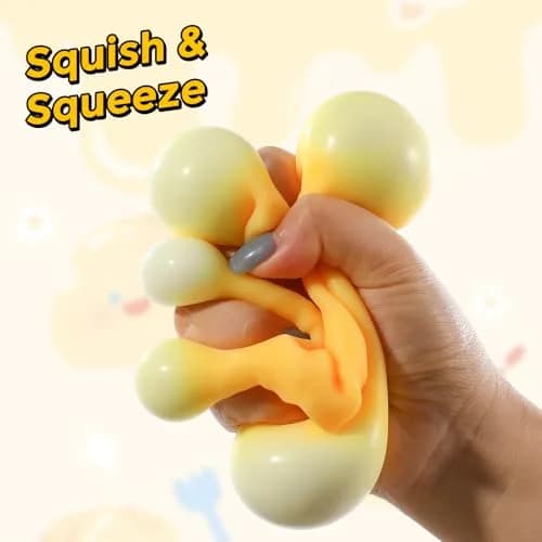 KUBEIJIA Cheese Squishy Block 7cm (2.8 inch) | Non-Toxic TPR Stress Relief Toy thumbnail 4