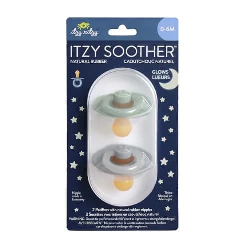 Itzy Ritzy Natural Rubber Pacifiers for 0-6 Mo | BPA-Free, Glow in Dark, Chic & Safe thumbnail 9