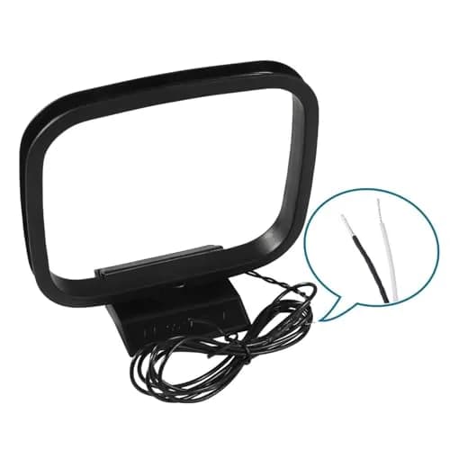 AEDIKO 75 Ohm FM Dipole Antenna & AM Loop Antenna Set | 1.8m (6ft) Cable, 80cm Dipole Length thumbnail 2