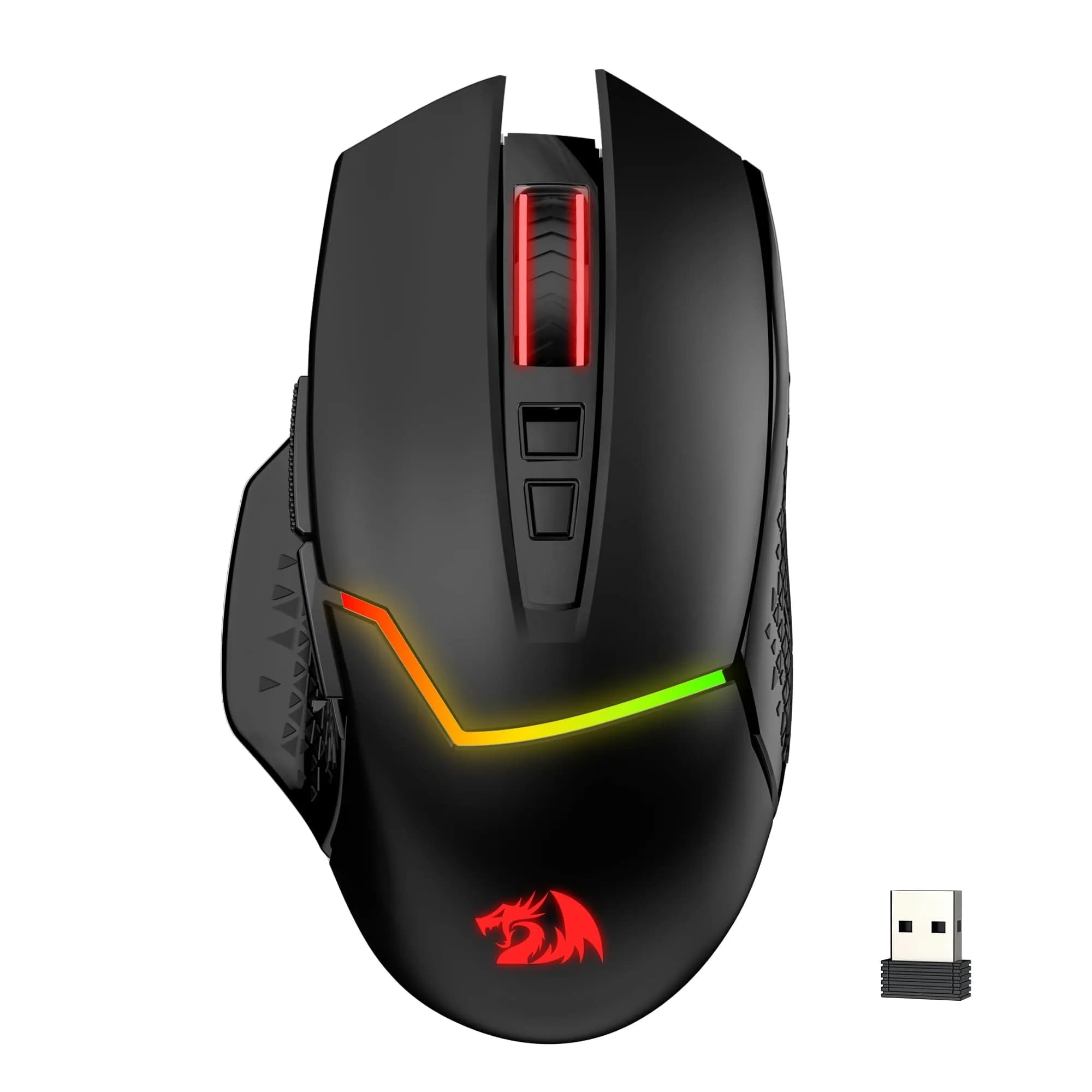 Redragon M690-1 Wireless Optical Gaming Mouse 2400 DPI Remapping Keys | 5 DPI Levels, 8 Buttons, 2.4G Wireless — M690 MAX