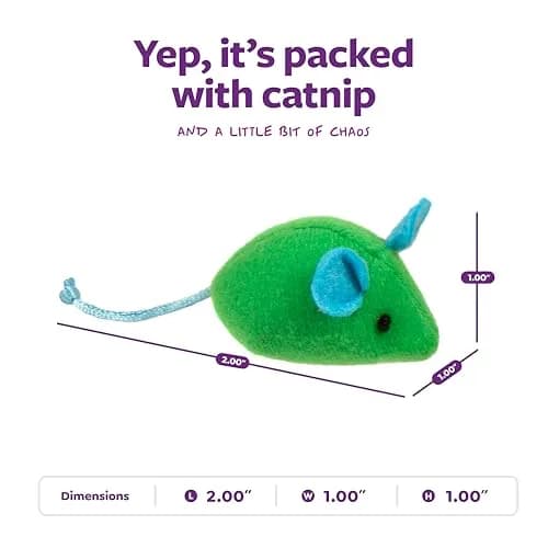 SmartyKat Skitter Critters Catnip Mice Plush Cat Toy Value Pack 15-Pack | Stimulating Play for Cats & Kittens thumbnail 3