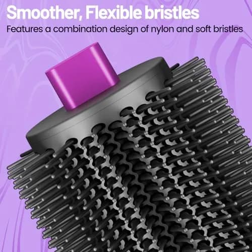 ZEPHBLOW 3-Inch Large Round Brush for Dyson Airwrap Attachments, Rose | Nylon Bristles for Volume & Smooth Curls thumbnail 5