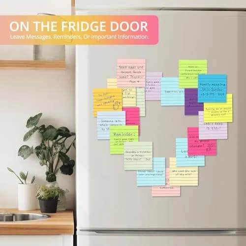 Taja Lined Sticky Notes 144 Pads 3x3 Inches 50 Sheets/Pad Bright | Bulk Pack for Office, Study & Daily Organization thumbnail 7