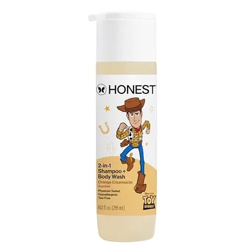 The Honest Company Shampoo + Body Wash, Orange Creamsicle, 295ml (10 Fl Oz) | Tear-Free 2-in-1 for All Hair & Skin Types thumbnail 1