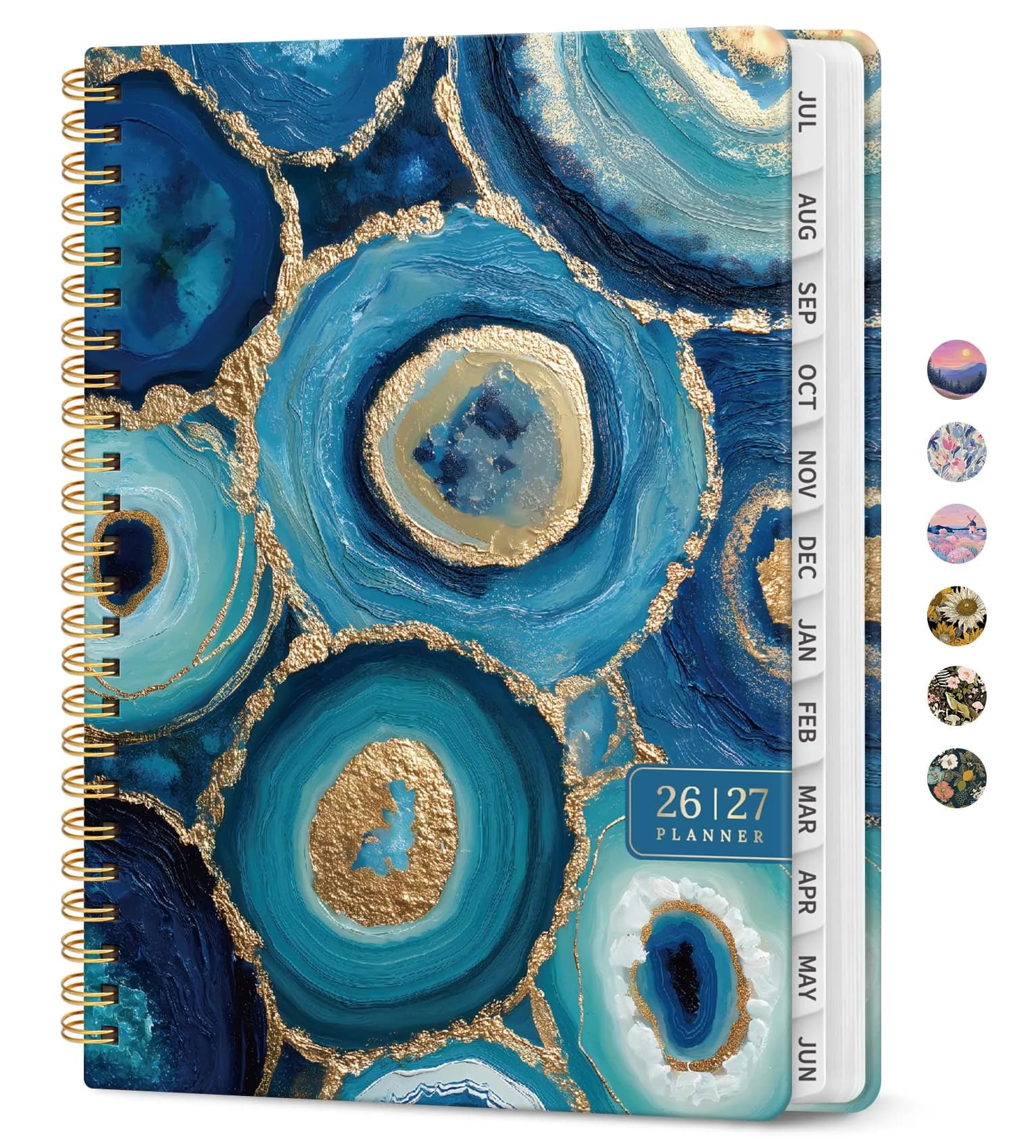 Taja 2026-2027 Academic Planner 6.3"x8.5" (A5) | Monthly & Weekly Jul 2026-Jun 2027 Planner Calendar