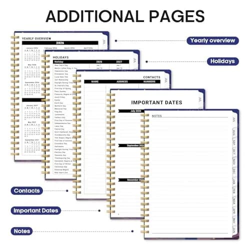 Taja Academic Planner 2026-2027, Jul 2026-Jun 2027 Monthly & Weekly Planner 16.0 cm x 21.6 cm (6.3"x8.5") | Acid-Free Paper thumbnail 5