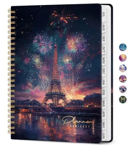 Taja Academic Planner 2026-2027, Jul 2026-Jun 2027 Monthly & Weekly Planner 16 cm (6.3") x 21.6 cm (8.5") | Acid-Free Paper thumbnail 1