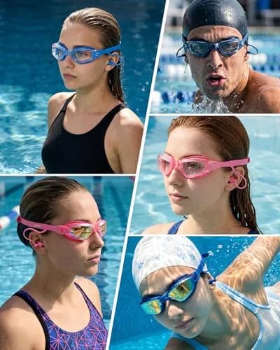 Aegend Swim Goggles Adult Youth | Clear Anti-Fog Lens, Leakproof Silicone Seal thumbnail 6