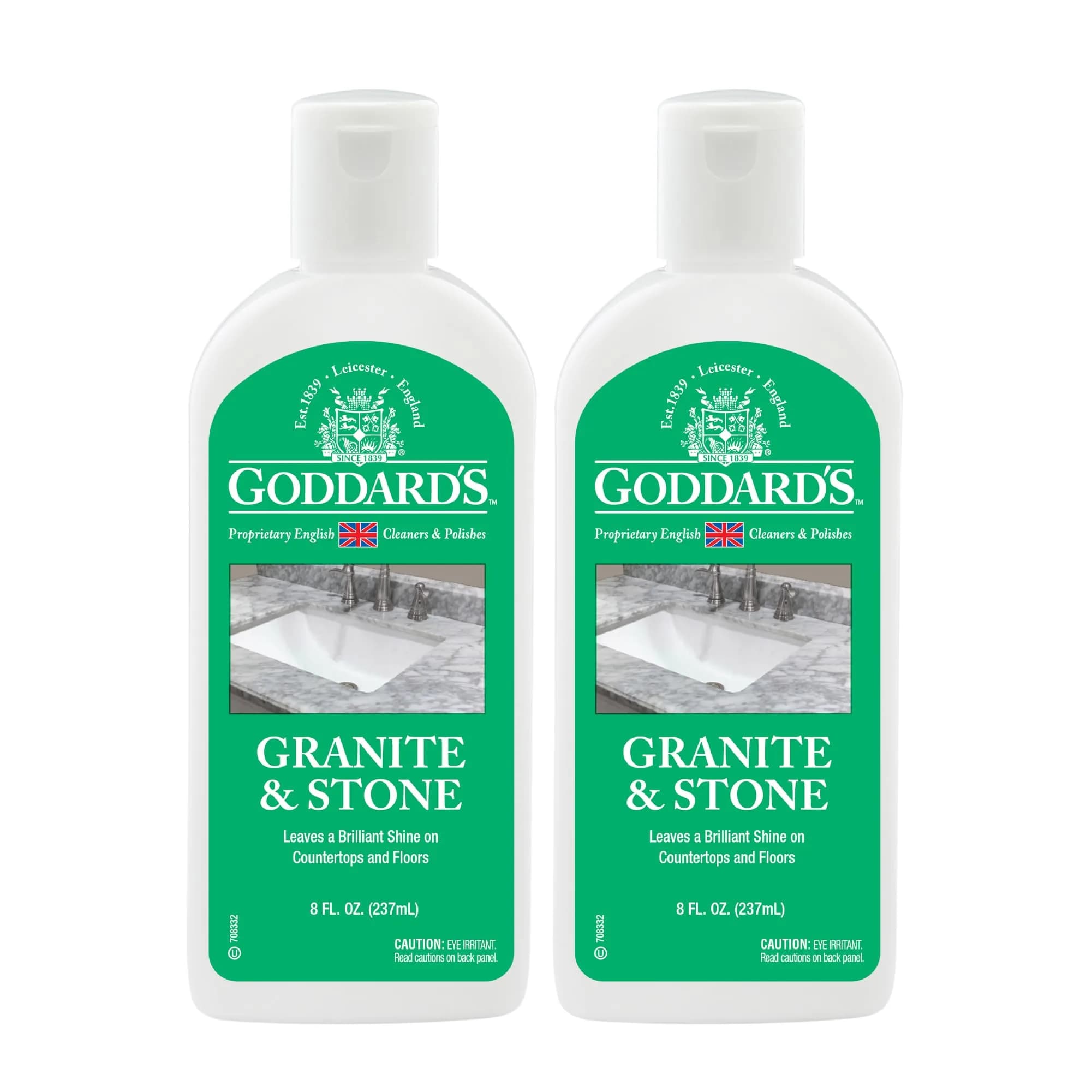 Goddard's Granite & Marble Countertop Polish 237ml (8 Fl Oz) | Streak-Free Shine & Stain Protection — 8 Fl Oz / Liquid
