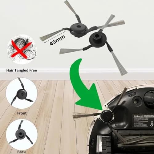 JoyBros Replacement Parts for Dreame X40 Ultra Complete L40 Ultra MOVA P10 P50 Pro Ultra Robot Vacuum Cleaner (15-Piece Set) thumbnail 7